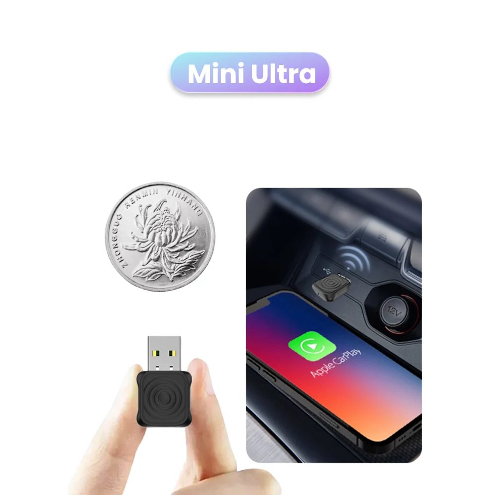 Carlinkit Mini Ultra Wireless CarPlay Android Auto Adapter - Image 5